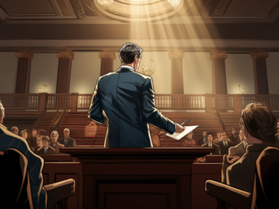 Man in court image